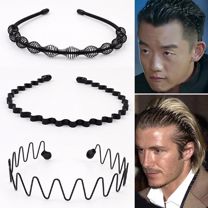 新メンズヘッドバンドヒップホップヘアバンドバックストリートボーイズ髪 Scrunchies ヘアアクセサリー黒波ヘアバンド女性 Aliexpress