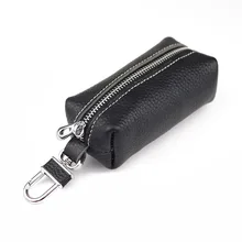 Ma qi производитель еды специально для полностью зернистой кожи тисненая кожа большой объем ключ креативный Простой молнии ключ сумка я