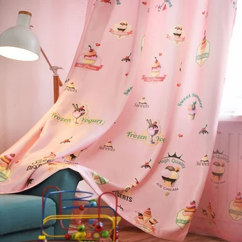 

Modern Curtains for Living Dining Room Bedroom Minimalist Children's Room Curtains Cartoon Curtains for Boys and Girls Windows