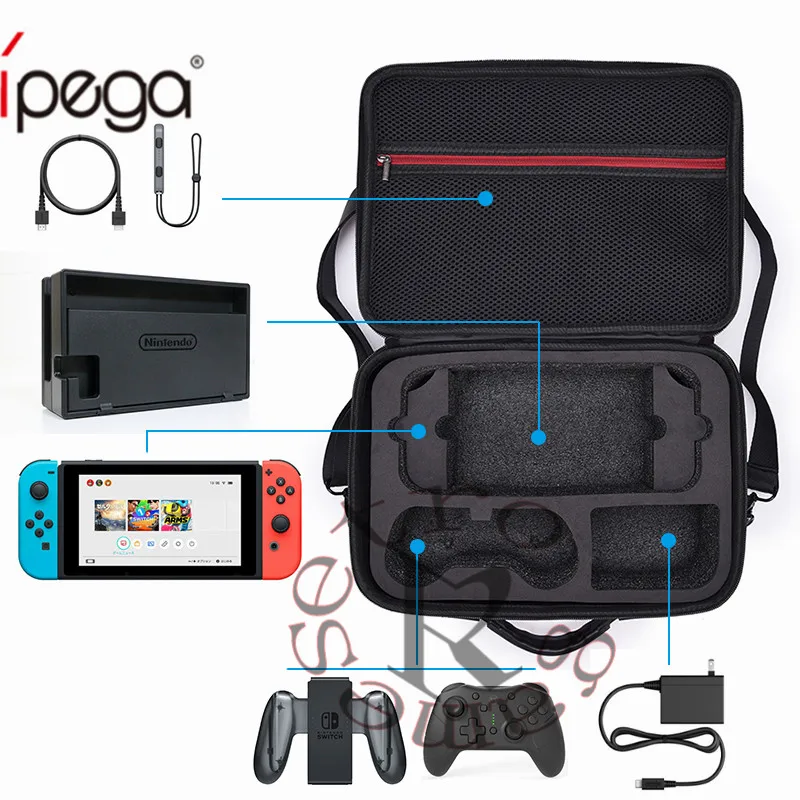 Жесткий чехол сумка совместима с системой nintendo Switch, Дорожный Чехол Fit Switch Pro контроллер