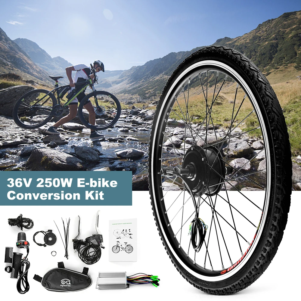

Electric Bicycle Rear Wheel Disc Brake Hub Motor Kit E-Bike Conversion Kit Controller Thumb Speed Bike Brake Shifter Kit