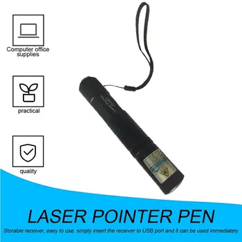 

Black Powerful 851 Adjustable Focus Mode Aerometal Burning <1mW 650 nm Wave Length Laser Pointer Light Laser Pen