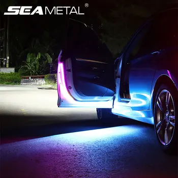 

Car Door Led Light Strip RGB Colorful Welcome Lamp Car Styling Auto Strobe Flashing Ambient Light Anti Rear-end Collision Lamp