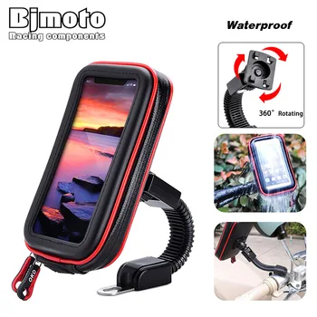 

BJMOTO Universal Waterproof Motorcycle Adjustable Mounting Phone Holder Charger For Mobile Phone/GPS To Fix On Bike Bicycle
