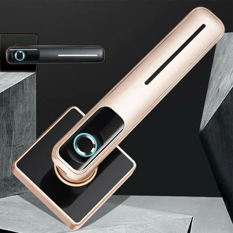 1Set Smart Electronic Door Lock Biometric Fingerprint Lock with Key for Home Kit