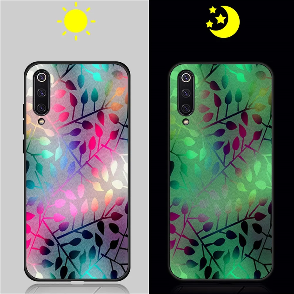 Чехол для телефона Lu mi nous для Xiaomi mi 9 SE CC9 CC9e A3 9T Pro Чехол кожаный силиконовый чехол для Xia mi Red mi K20 Pro светящийся чехол - Цвет: 2