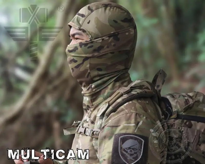 Уличная камуфляжная тактическая Балаклава маски Военная Пейнтбол полное лицо страйкбол Мотоцикл Лыжный спорт Велоспорт маска капюшон