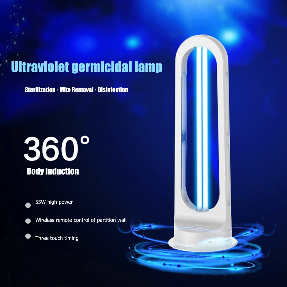

UVC Lamp Sterilizer Timer Control 38W Ozone UV Disinfection Lamp Quartz Sterilizer Bulb Home Light Fixtures Can Kill Mite Lamp