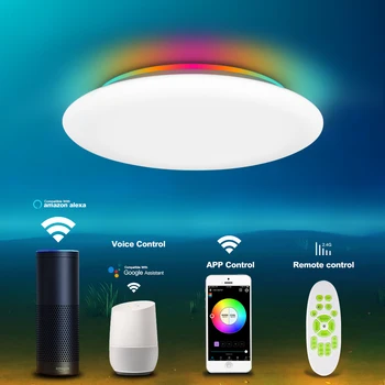 

Smart LED ceiling light WIFI voice control RGB dimming APP control living room bedroom kitchen ceiling lamp