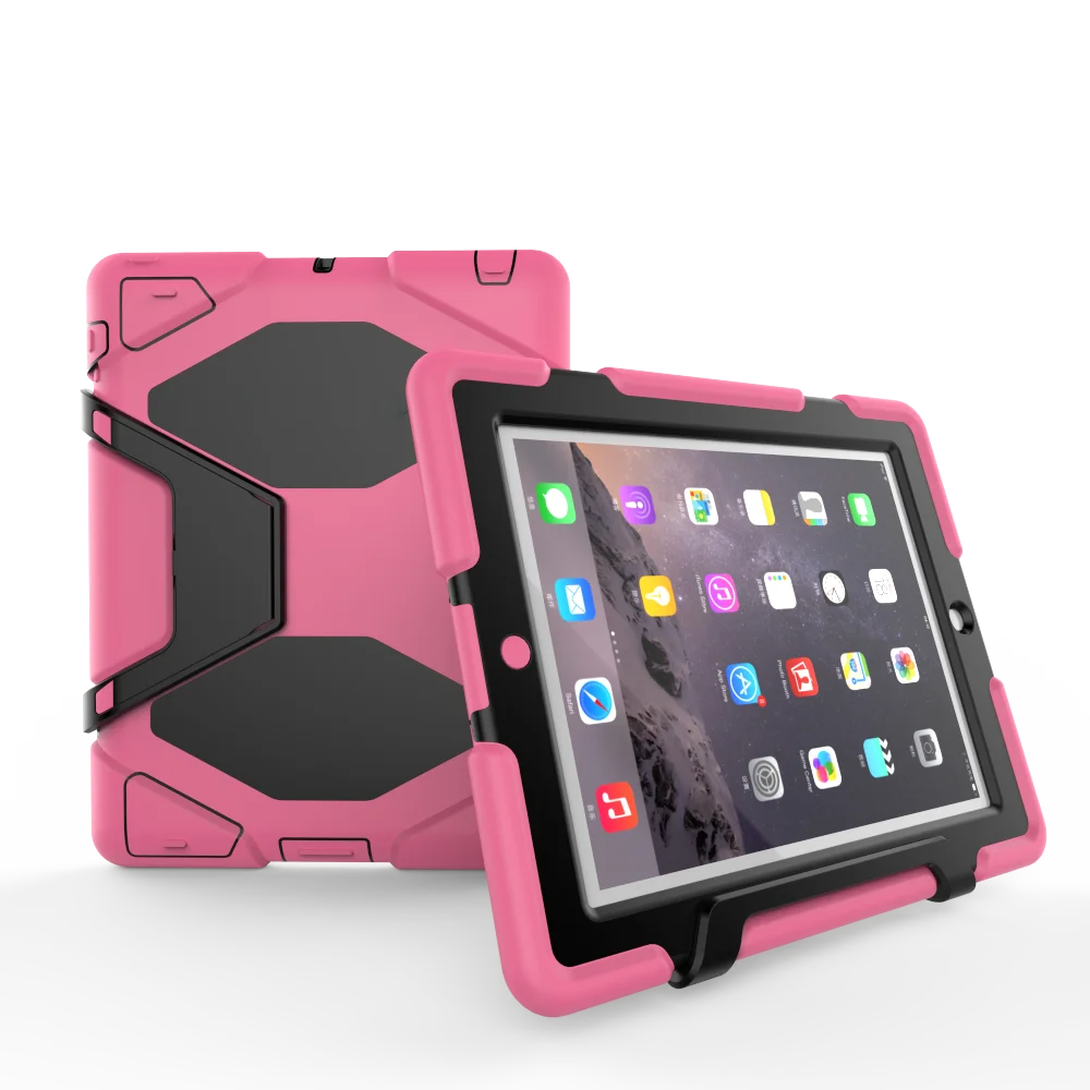 Для iPad 2/iPad 3/iPad 4 чехол трехслойный ударопрочный сверхмощный силиконовый чехол из ТПУ со встроенным защитным чехлом для экрана