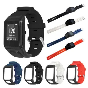 

Soft Anti-Scratch Silicone Wrist Band Watch Strap Replacement for TOMTOM Runner3/TOMTOM Adventurer/Golfer 2/Spark 3 Cardio Music