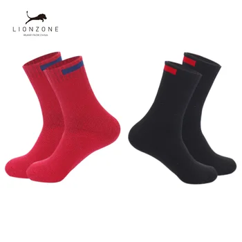 

Winter Warm Merino Wool Socks New Arrived Solid Cloth Sign Design Men 10 Colors Crew Socks Brand 2Pairs/lot