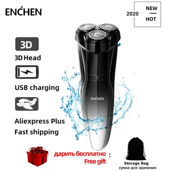 

ENCHEN Blackstone3 Electric Shaver 3D Triple Blade Floating Razor Shaving Machine Washable USB Rechargeable Men'S Beard Trimmer