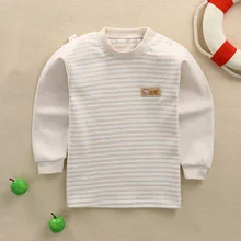 CYSINCOS/теплая детская одежда; футболки с длинными рукавами; детская футболка в полоску; хлопковая одежда для сна для мальчиков; футболки для девочек; одежда
