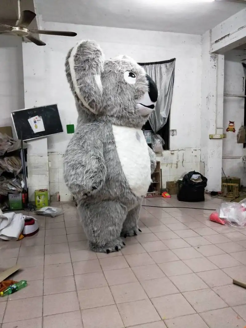 Милый надувной костюм коала для Хэллоуина, костюм талисмана, рекламная акция, маскарадный костюм для вечеринки, костюм животного для взрослых, 2 м/2,5 м