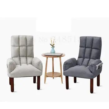 

Lazy sofa small apartment foldable computer TV single small sofa recliner fabric nursing breastfeeding chair
