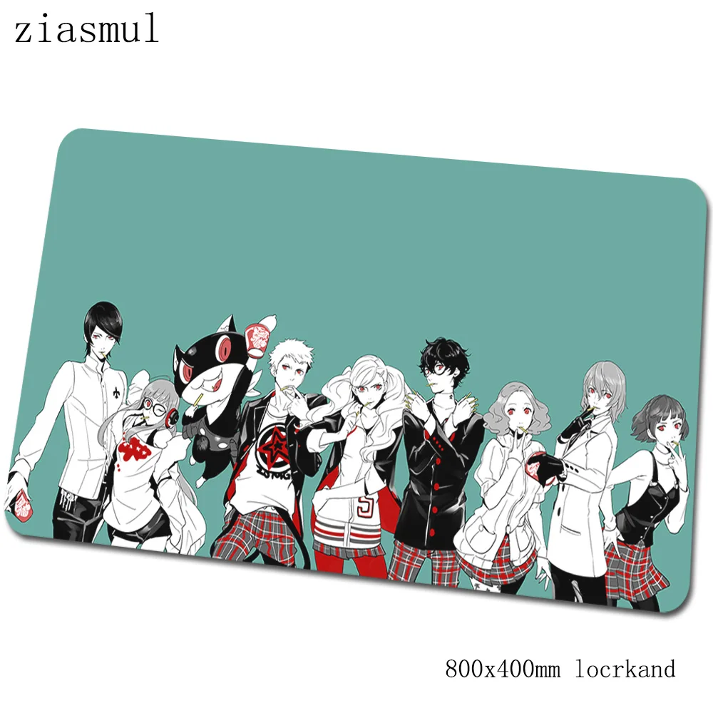Persona 5 Коврик для мыши 800x400x3 мм коврики объемный рисунок компьютерный Коврик Для Мыши игровые аксессуары домашние игровые коврики и чехлы игры pc gamer - Цвет: Size 800x400x3mm