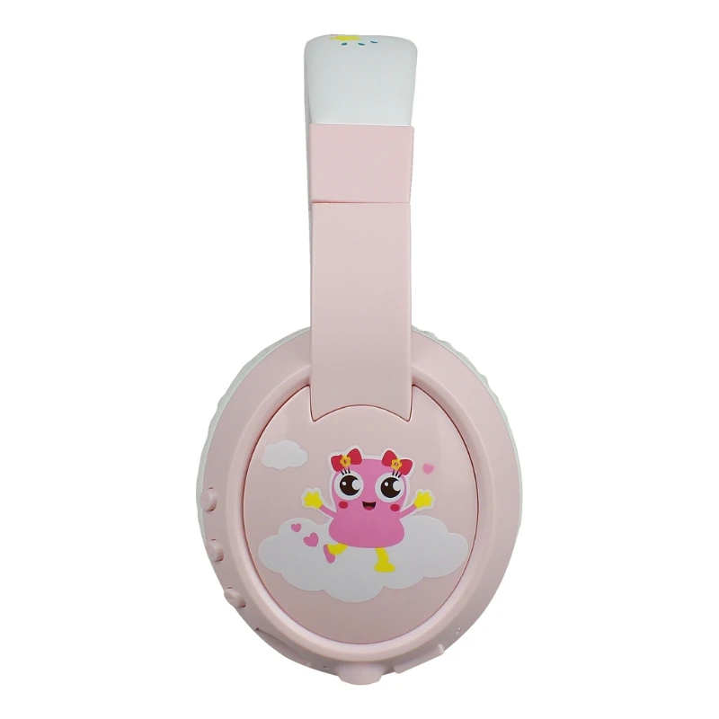 Stereo Wired and Bluetooth Music Headphone Built in Aux Microphone Kids Foldable TF Card Online Class
