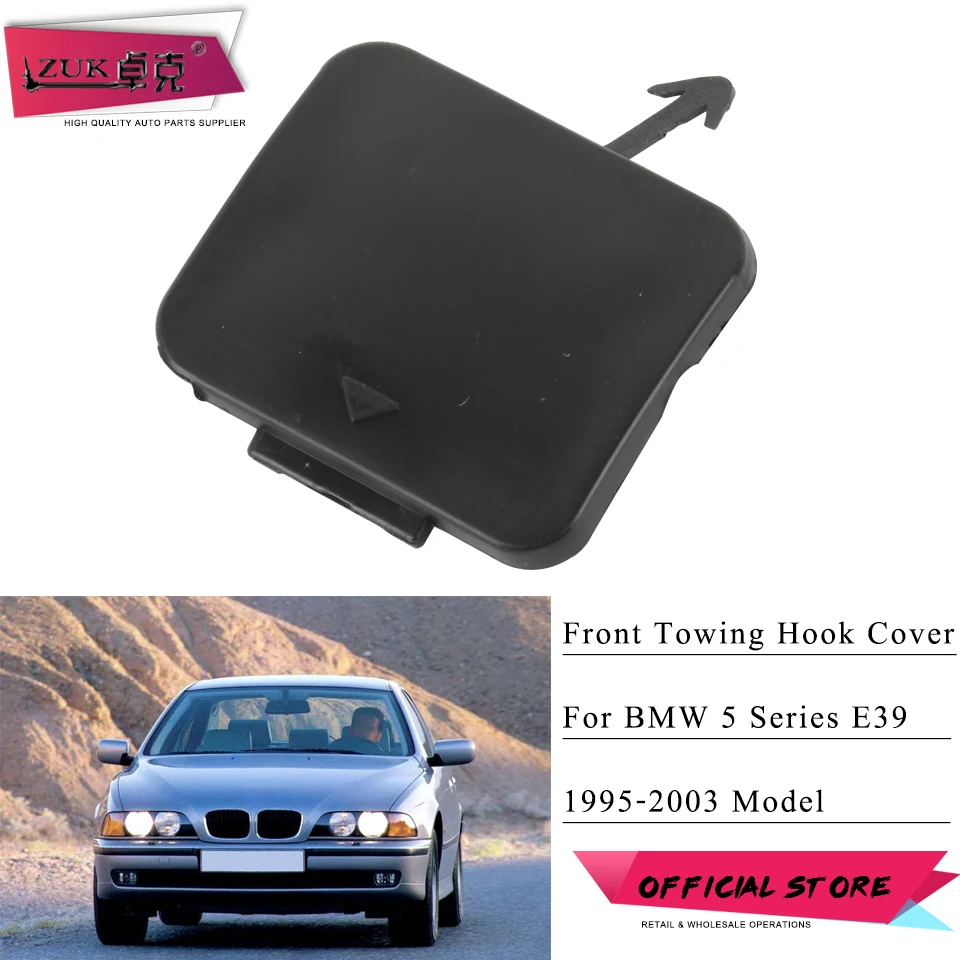 ZUK передний буксирный крюк Крышка для BMW 5 серия E39 520d 520i 523i 525i 525d 528i 530d 530i 535i 540i 540iP