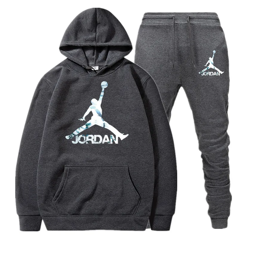 Новая мужская толстовка с капюшоном Теплый спортивный костюм Jordan 23 спортивная мужская толстовка с капюшоном - Цвет: Dark gray039-040