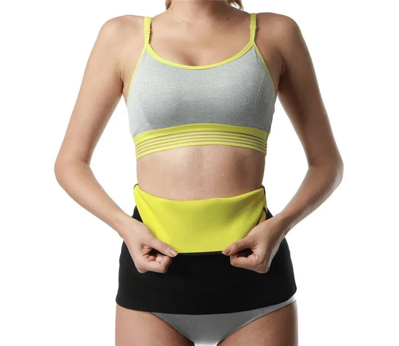 Черный LAZAWG Women Waist Cincher Hot Sweat Belt Neoprene Waist Cincher Gym Workout Sauna Sweat Girdle Tummy Control Fat Burn Corset - Цвет: Черный