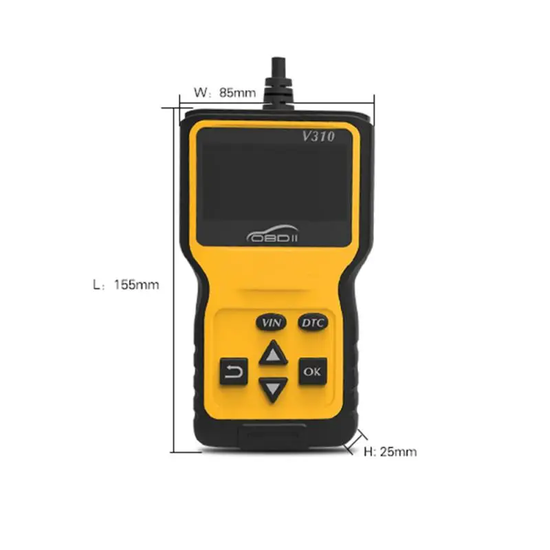 Считыватель кодов ошибок V310 OBD сканер OBDII/EOBD считывание DTC 2 OBD2 автомобильный