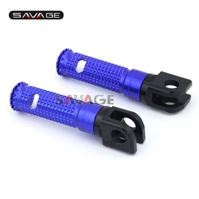 Передняя подставка для ног Peg Pegs адаптеры для YAMAHA YZF R25/R3 BT1100 бульдог TDM 900/900A болт C SPEC XVS950 педаль для ног с ЧПУ - Цвет: Blue