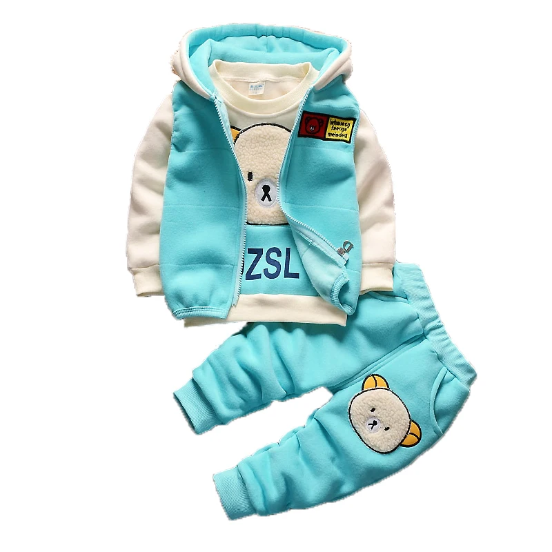 Autumn Baby Girls Clothing Sets Children Warm Hooded Coats And Pants Suit Toddler Boys Thick Velvet Tracksuit Kids Clothes Set (5)