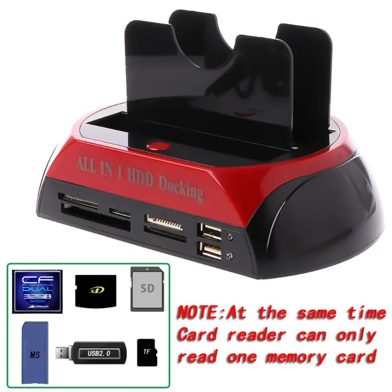 All-in-One Dual IDE SATA HDD Docking Station - USB 2.0 External Enclosure for 2.5