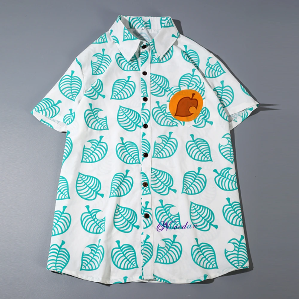 Animal Crossing New Horizons Leaf Tom Nook Cosplay Shirt Men Women Anime Gaming T-shirt Short Sleeve Costume T Shirt Adult Kids Animal Crossing New Horizons Leaf Tom Nook Cosplay Shirt Men Women Anime Gaming T-shirt Short Sleeve Costume T Shirt Adult Kids