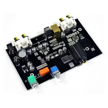 

PCM5100 Digital to Analog Converter USB Optical Fiber Board RCA DAC Decoding Board 96KHZ For PC TV Amplifier