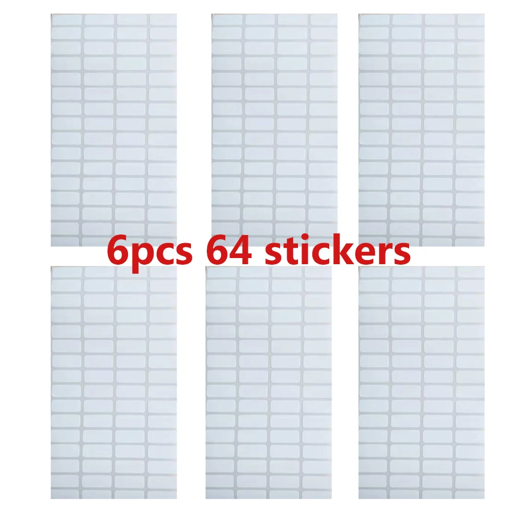 6pcs 64 stickers Инструменты для вышивки картин со стразами контейнер для бисера Смола Стразы Daimant вышивка камень аксессуары для хранения мозаика удобный ящик - Цвет: 6pcs 64 stickers