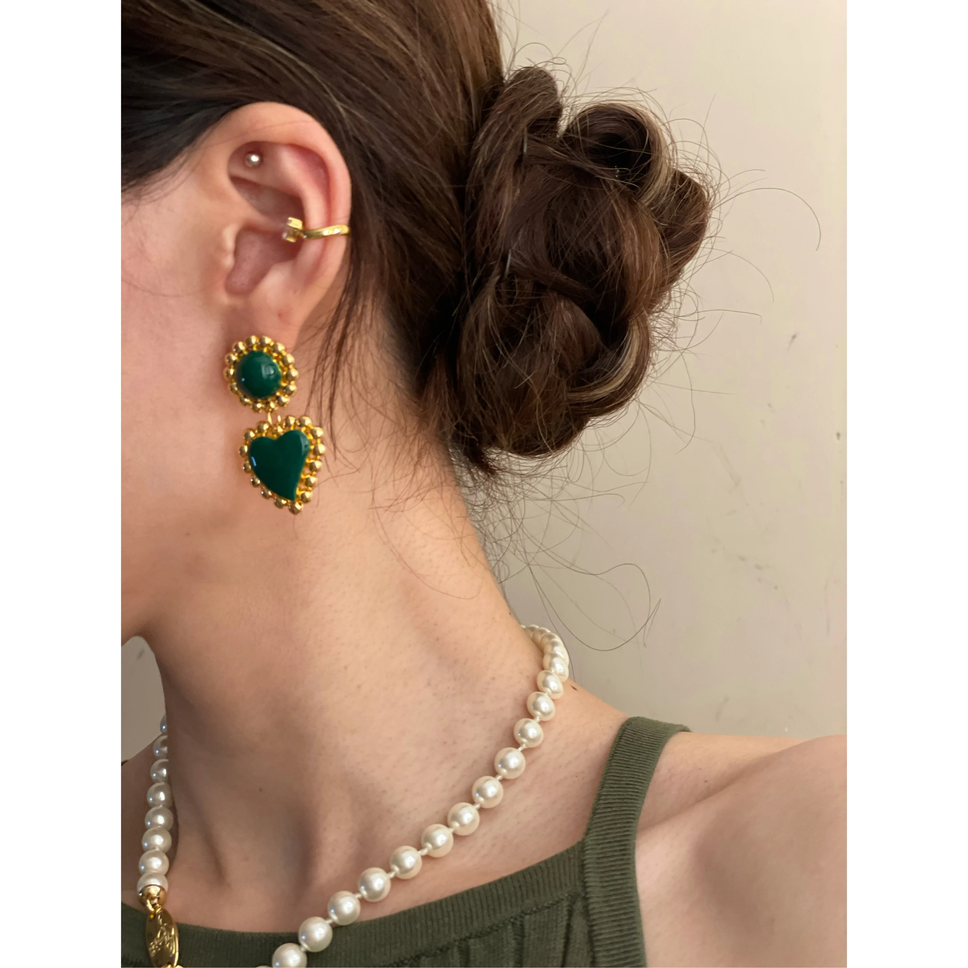 Long Designer Partywear Earrings - Green Color Earrings for Gown and  Lehenga - Kesha Luxury Long Earrings by Blingvine