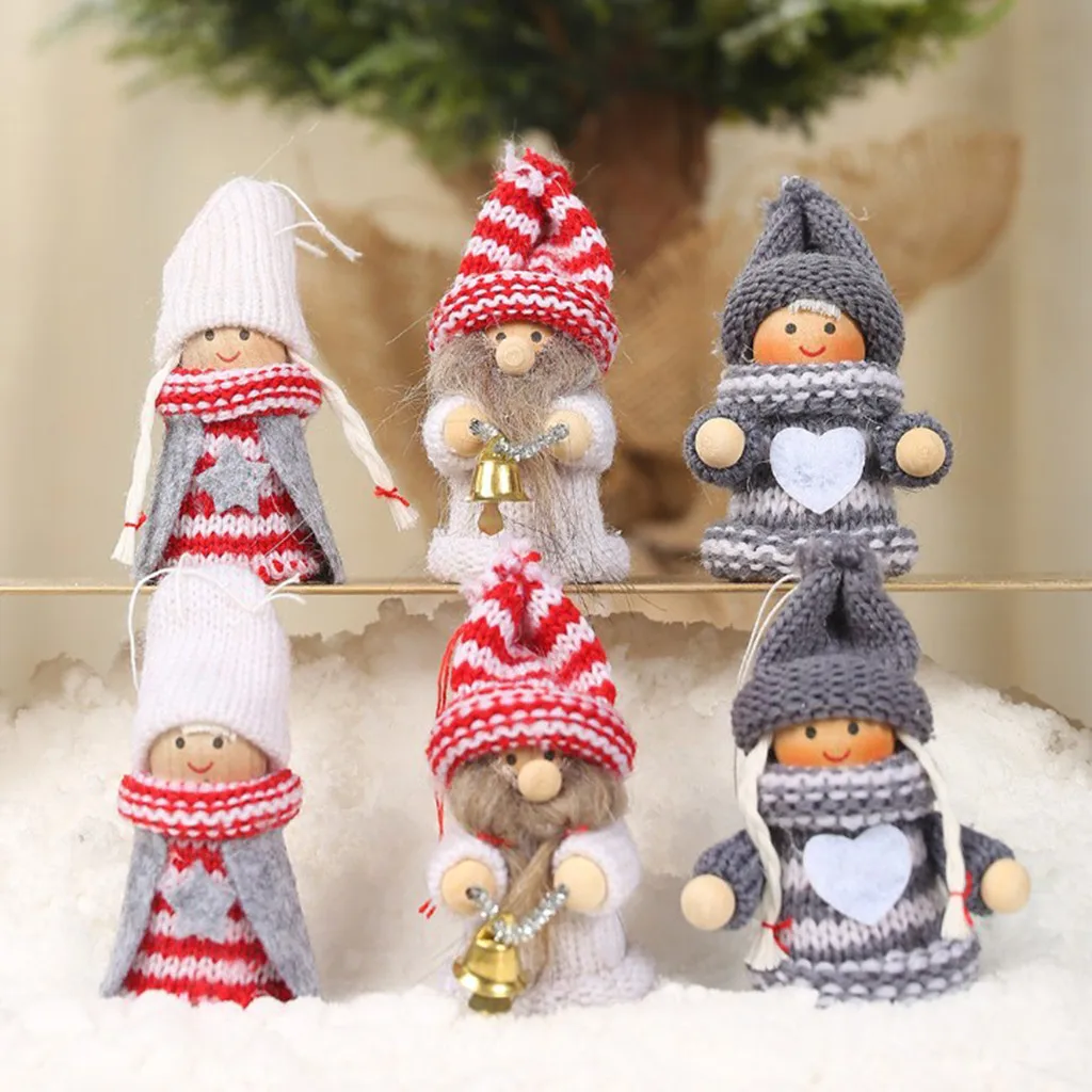 Новогодние куклы милый орнамент с рождественской елкой Noel Deco рождественские украшения для дома Navidad детский подарок#10