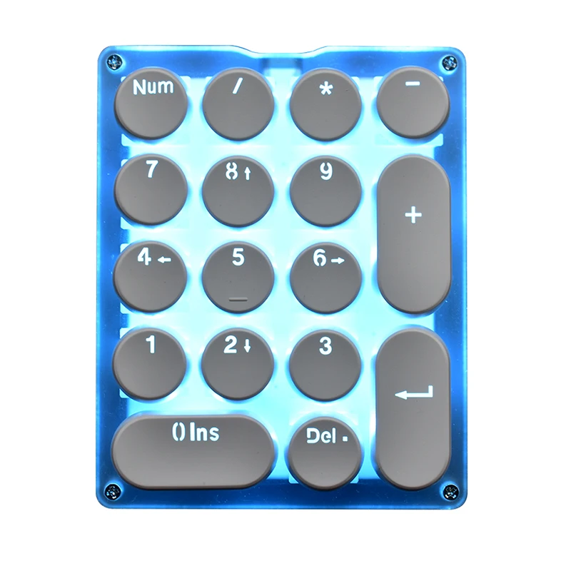 Мини-клавиатура для макросъемки 17 Nums Keys, программируемая под заказ, светодиодный, с подсветкой, для ПК, ноутбука MAC WIN, для учёта, светодиодный, механическая клавиатура