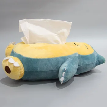 

30cm TAKARA TOMY Pokemon Snorlax Tissue Box Home Durable Room Plush Car Stuffed Plush Dolls Cartoon Doll Kids Christmas Gift