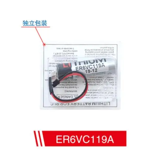 10Pcs/Lot 100% Original New ER6V ER6VC119A 3.6V 2000mAh PLC Battery With Black Plug | Электроника
