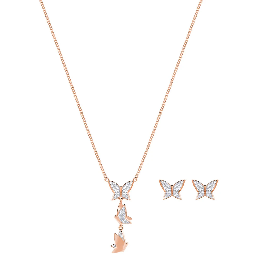 

SWA RO 2019 LILIA Romantic Butterfly Necklace Earrings High Quality 1:1 Set Accessories Jewelry Commemorative Jewelry 5382365