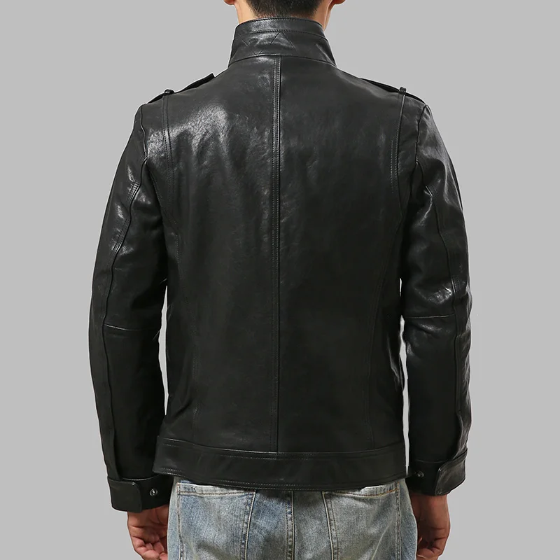 Deals 6133 Read Description! Asian size Army genuine sheep leather M65 outerwear sheep leather jacket