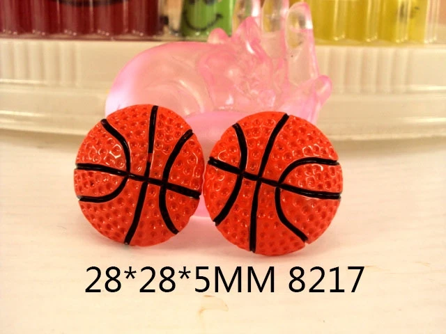 Давид аксессуары 25 шт./лот спортивный мяч дизайн 3D Смола DIY сумка чехол для телефона материал украшение дома Смола, 25Yc244 - Цвет: 1008217001