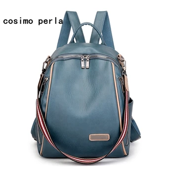 

Soft Leather Casual Travel Backpacks for Women 2020 Fashion Multifuctional Bagpack Stylish Sac a dos Mochilas