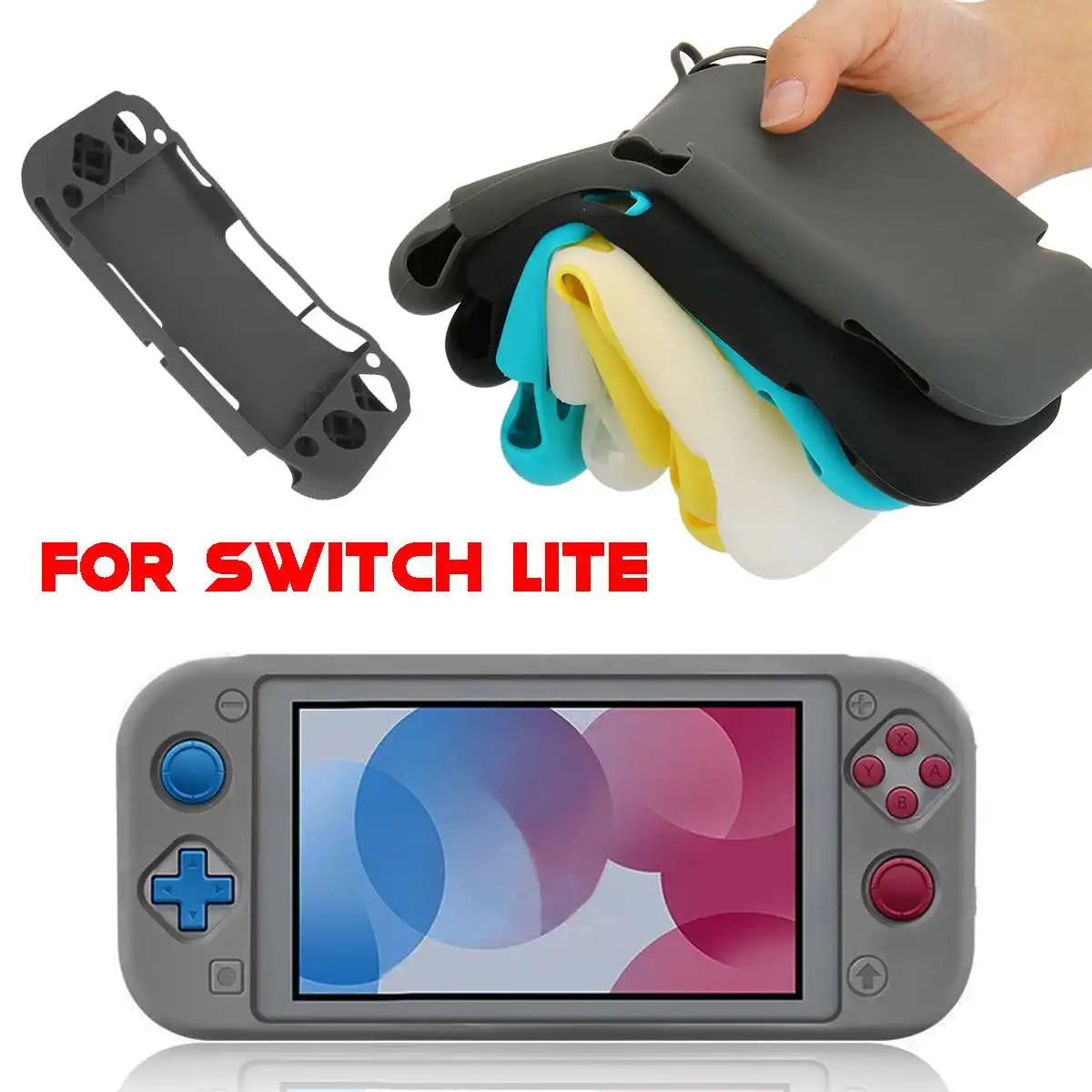 Мягкий силиконовый защитный чехол в виде ракушки для kingd Switch Lite, игровая консоль, защитный чехол для ПК, Защитная прозрачная сумка