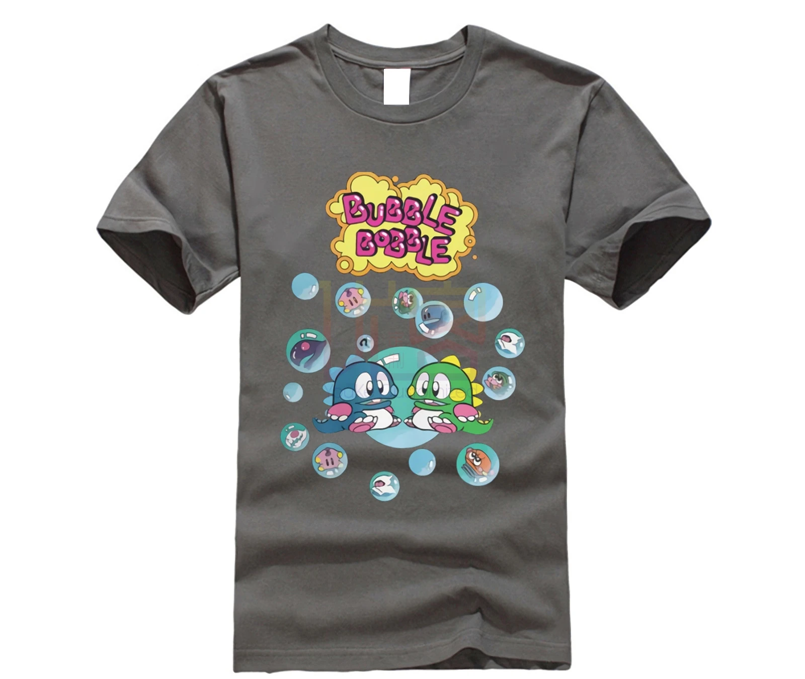 Bubble Bobble футболка для мужчин хлопок винтажные футболки японская видеоигра милые