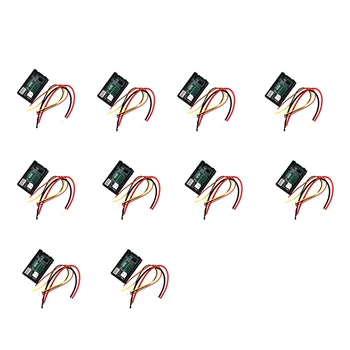

10PcsDC 0-100V 10A Digital Voltmeter Ammeter Dual Display Voltage Detector Current Meter Panel Amp Volt Gauge 0.28inch Red Blue