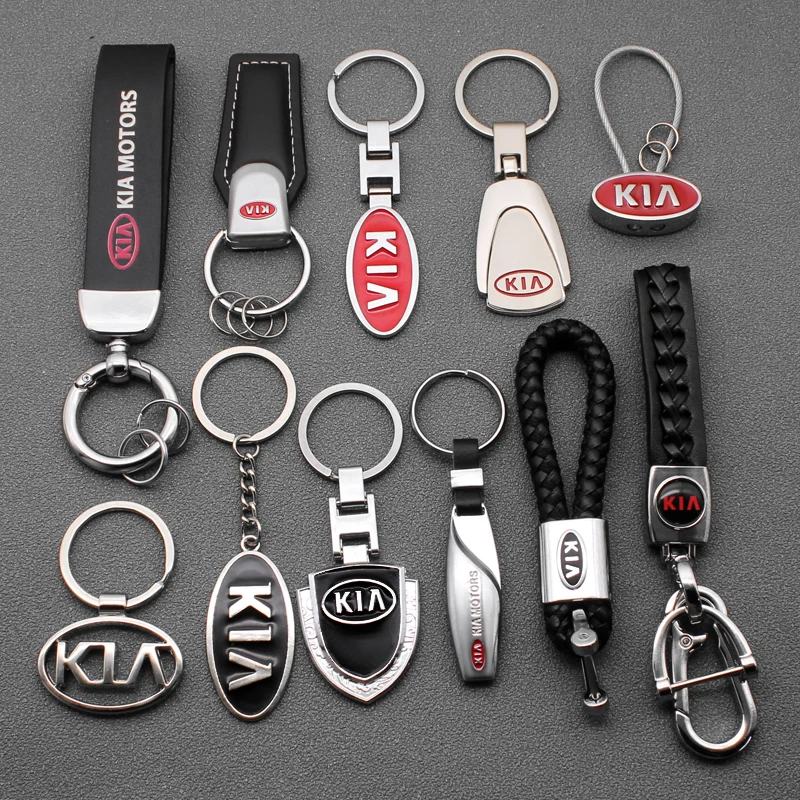 3D металлический Кожаный Автомобильный Стайлинг эмблема брелок для ключей кольца