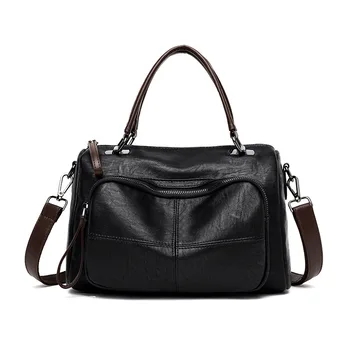 

Women Handbag Brand Luxury Leather 2019 Handbag New Bag For Women's Fashion Simple Leisure Big Black Handbag
