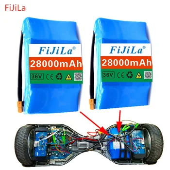 

10S2P 36v lithium-ion rechargeable battery 2800mAh 28AH battery pack for electric self-suction hoverboard unicycle 36v bateria