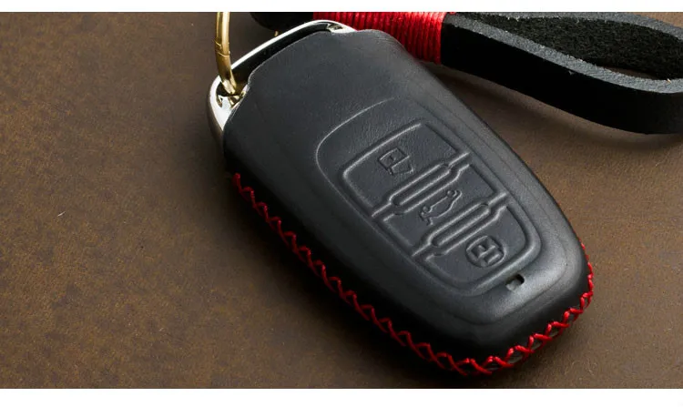 1 шт. из натуральной кожи Автомобильный ключ чехол КРЫШКА ДЛЯ Audi B6 B7 B8 A4 A5 A6 A7 A8 Q5 Q7 R8 TT S5 S6 S7 S8 SQ5 ключ крышка Держатель