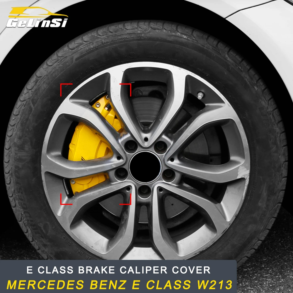 Gelinsi Fur Mercedes Benz E Klasse W213 2017 2019 Auto Auto Styling Bremssattel Abdeckung Trim Rahmen Dekoration Aussen Zubehor Caliper Parts Aliexpress