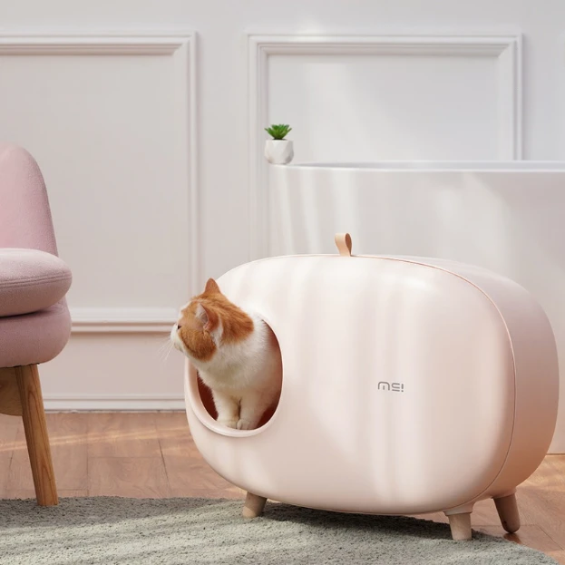 Bac A Litiere Pour Chat Semi Ferme Design Luxe Grand Smart Litiere Pour Chat Bacs A Litiere Sable Toilette Formation Chat Kit Aliexpress